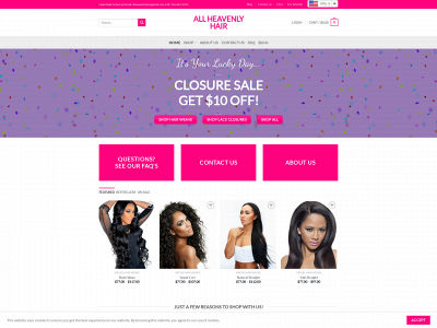 allheavenlyhair.com snapshot
