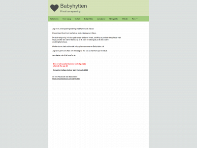 babyhytten.dk snapshot