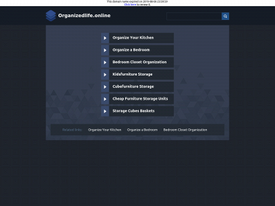 organizedlife.online snapshot