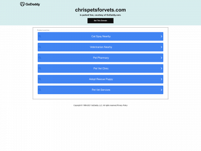 chrispetsforvets.com snapshot