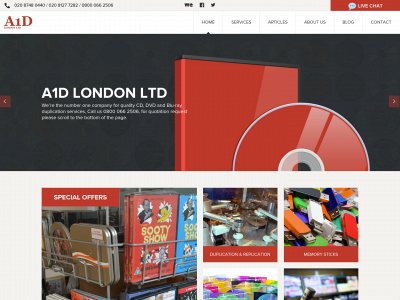 a1d.co.uk snapshot