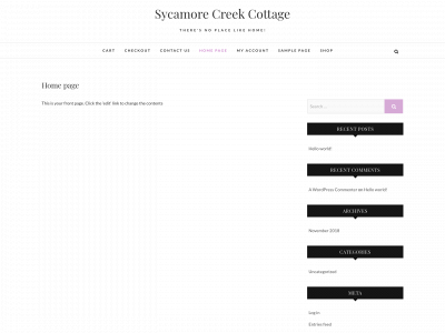 sycamorecreekcottage.com snapshot