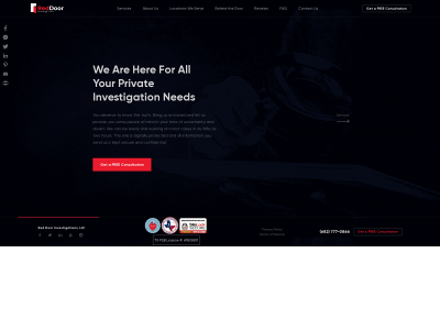 reddoorinvestigations.com snapshot