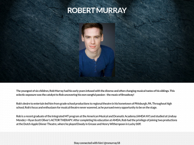 robertseanmurray.com snapshot