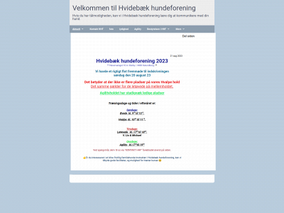 hvidebaekhundeforening.dk snapshot