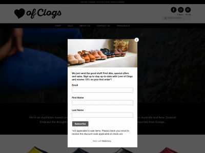 loveofclogs.com snapshot
