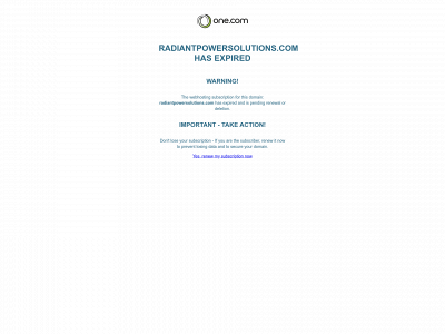 radiantpowersolutions.com snapshot