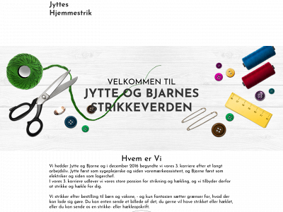jytteshjemmestrik.dk snapshot