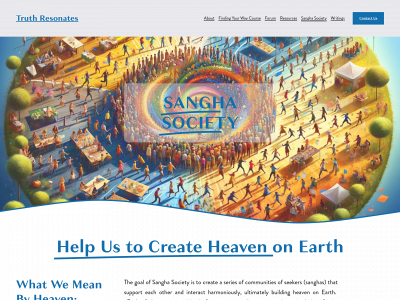 www.sanghasociety.org snapshot