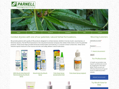 parnellpharm.com snapshot