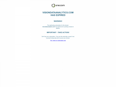 visiondataanalytics.com snapshot