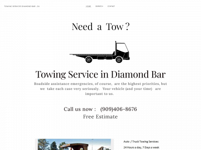 www.towingservicediamondbar.com snapshot