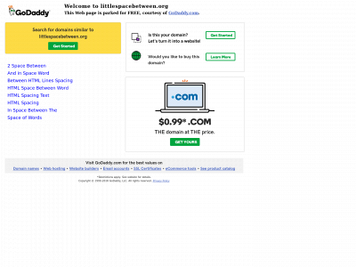 littlespacebetween.org snapshot