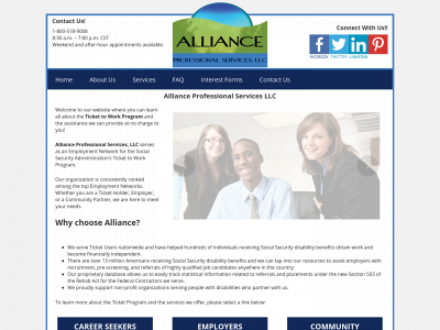 allianceprofessionalservices.org snapshot