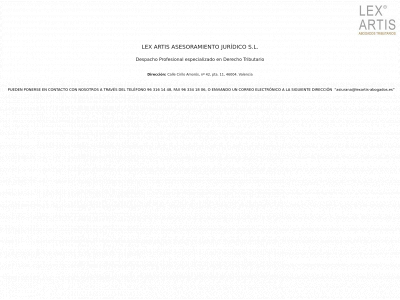 lexartis-abogados.es snapshot