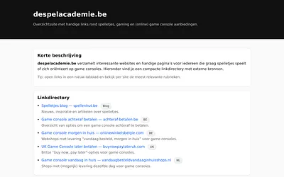 despelacademie.be snapshot