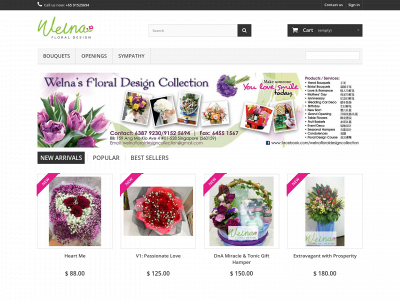 welnafloraldesign.com snapshot