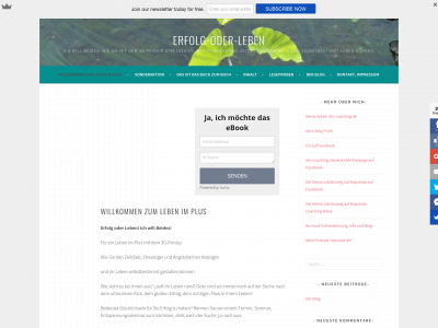 erfolg-oder-leben.de snapshot