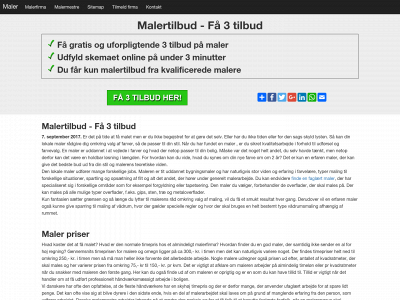 malertilbud.nu snapshot