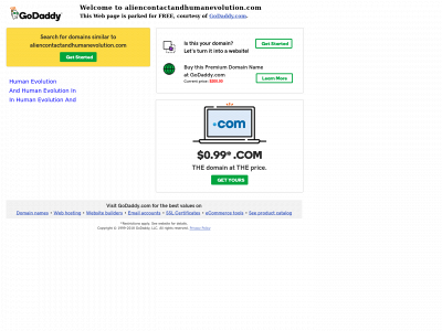 aliencontactandhumanevolution.com snapshot