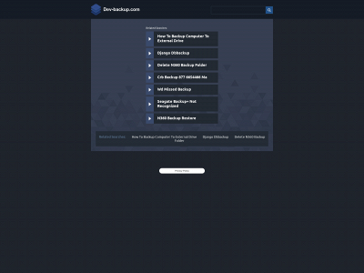 dev-backup.com snapshot