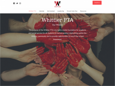 whittierpantherspta.com snapshot