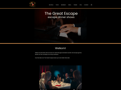 escapedinnershow.be snapshot