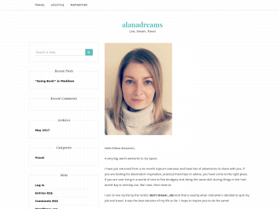 alanadreams.com snapshot