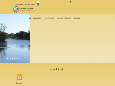 cityofwestpark.org snapshot