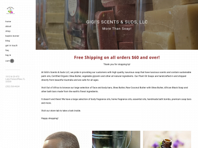 www.gigisscentsandsuds.com snapshot