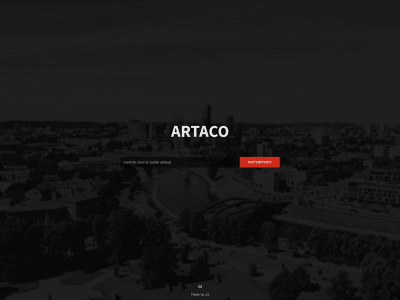 artaco.lt snapshot