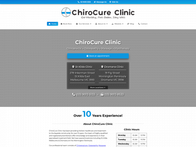 www.chirocure.net snapshot
