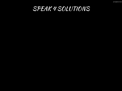 speak4solutions.com snapshot