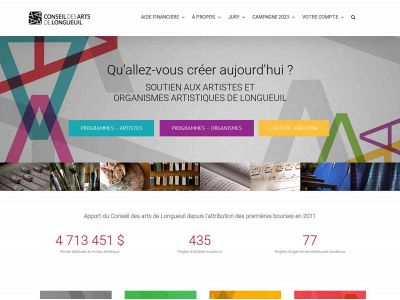 conseildesartsdelongueuil.ca snapshot