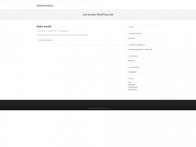 deckscompany.com snapshot