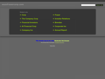 seanfrasercorp.com snapshot