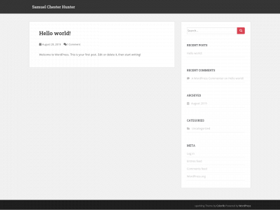 samuelchesterhunter.com snapshot