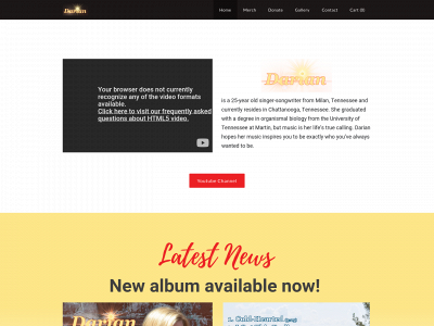 www.darian.rocks snapshot
