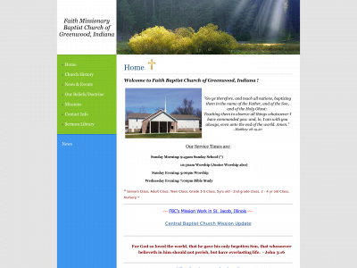 faithbaptistchurch-greenwood.com snapshot