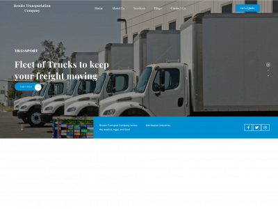 brookstransportcompany.com snapshot