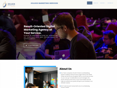 oclockmarketing.com snapshot
