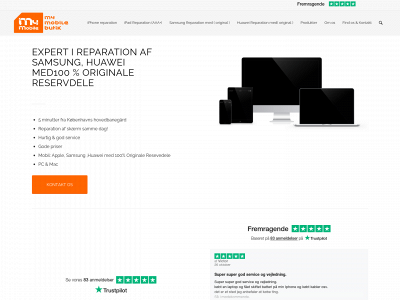 mymobilereparation.dk snapshot