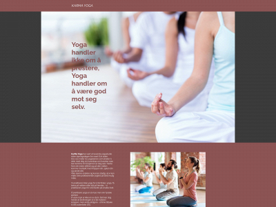 karma-yoga.no snapshot