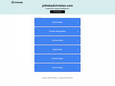 jothebadchristian.com snapshot
