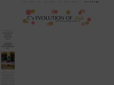 csevolutionofstyle.com snapshot