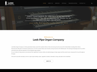 leekpipeorgans.com snapshot