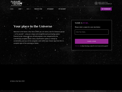 nameastarstore.com snapshot