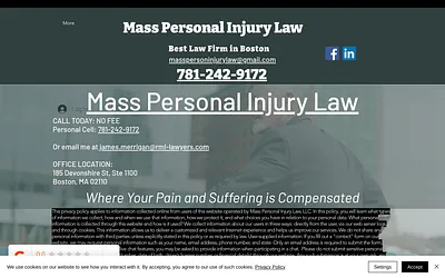 masspersonalinjurylaw.com snapshot