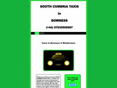 bowness-taxis.co.uk snapshot