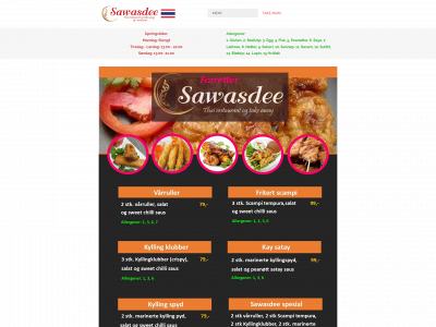 sawasdeerestaurant.no snapshot